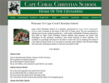 Tablet Screenshot of capechristianschool.org